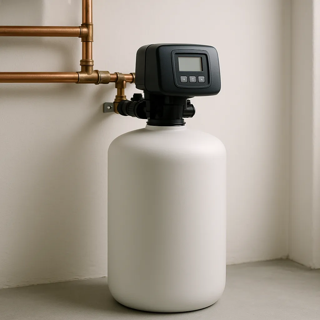 Système de traitement d'eau municipale installé dans une résidence